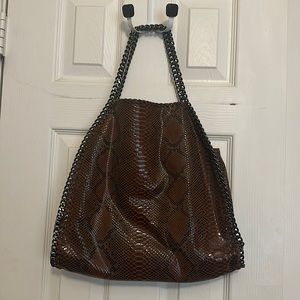 Faux leather snake skin purse
